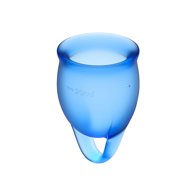 SATISFYER - FEEL CONFIDENT MENSTRUAL CUP CLEAR 15 + 20 ML