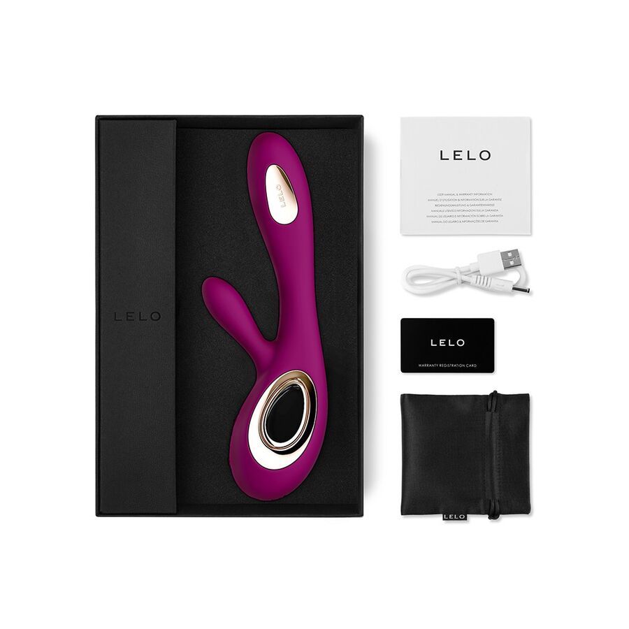 LELO - VIBRATEUR SORAYA WAVE RABBIT ROSE FONCÉ