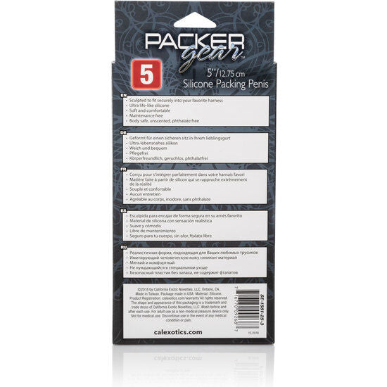 CALEXOTICS - EMBALLAGE PÉNIS SILICONE 12,75 CM CARAMEL