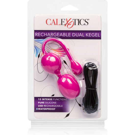CALEXOTICS - OPLAADBARE DUBBELE KEGEL ROZE