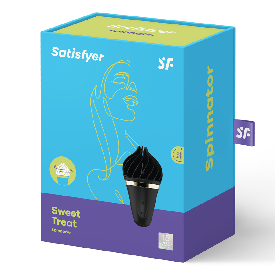 SATISFYER - ZOETE TRAKTATIE SPINNATOR ZWART