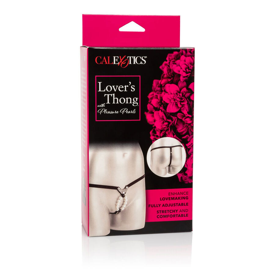 CALEXOTICS - LOVERS THONG WITH PEARLS