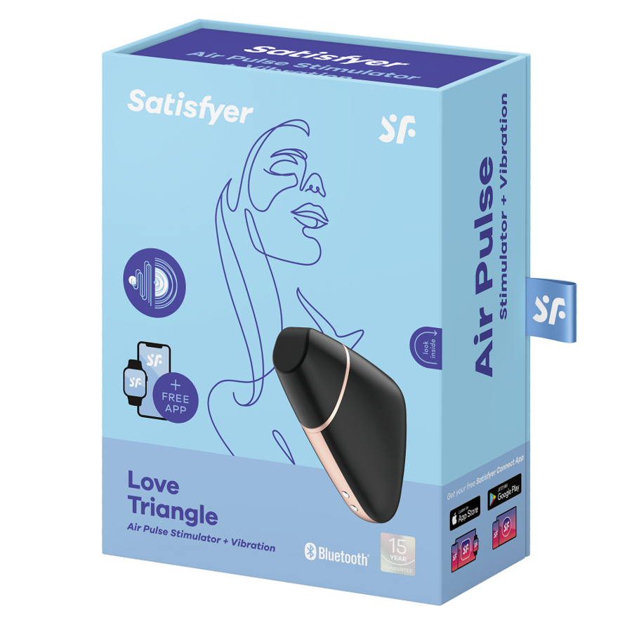 SATISFYER - LIEFDESTRIANGLE STIMULATOR &amp; VIBRATOR WIT