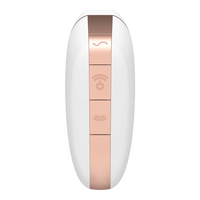 SATISFYER - LOVE TRIANGLE STIMULATOR & VIBRATOR WEISS