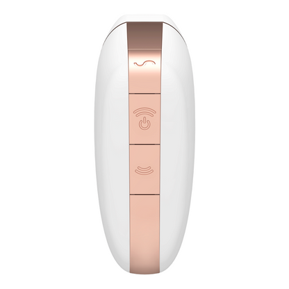 SATISFYER - LOVE TRIANGLE STIMULATOR & VIBRATOR WEISS