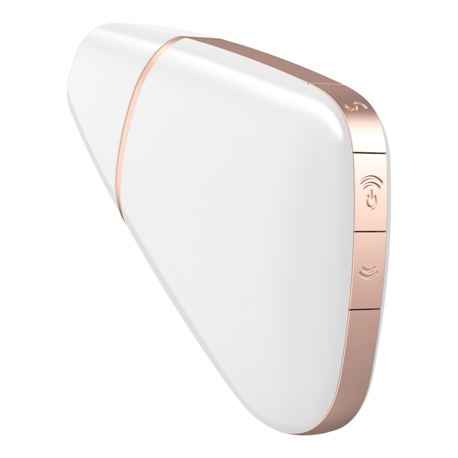 SATISFYER - STIMULATEUR ET VIBRATEUR TRIANGLE AMOUREUX BLANC