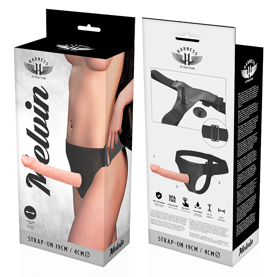 HARNESS ATTRACTIE - RNES MELVIN FLESH 19 CM -O- 4 CM