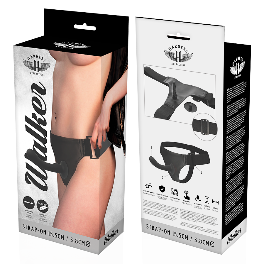 HARNAS ATTRACTIE - RNES SILICONE WALKER G-SPOT 15.5 CM -O- 3.8 CM