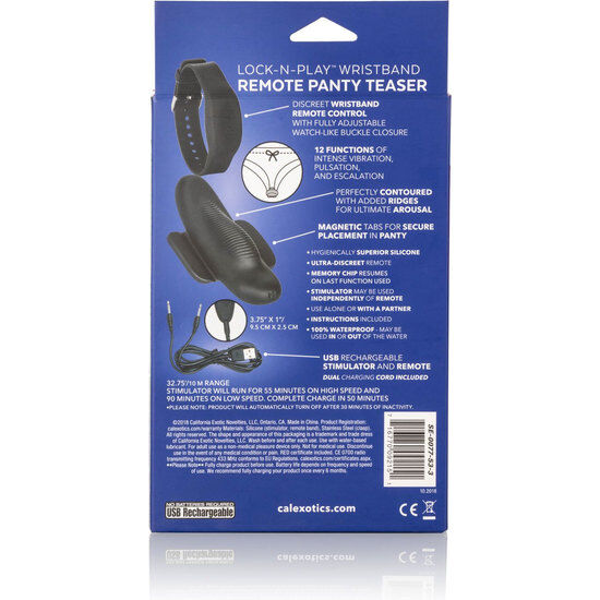 CALEXOTICS - BRACELET TEASER DE CULOTTE AVEC TÉLÉCOMMANDE