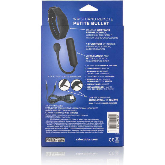 CALEXOTICS - ARMBAND MET AFSTANDSBEDIENING PETITE BULLET