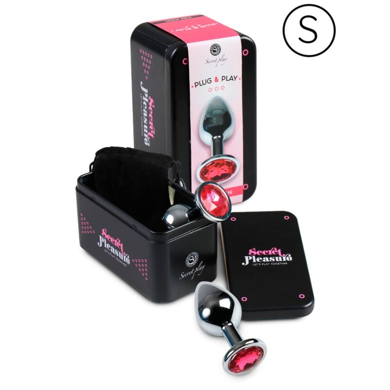 SECRETPLAY - PLUG ANAL EN ALUMINIUM, FUCHSIA, 7 CM 