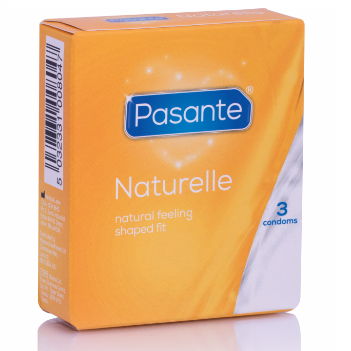 PASANTE - NATUURLIJKE CONDOOM 3-PACK