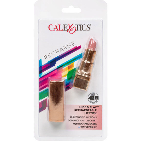 CALEXOTICS - ROUGE À LÈVRES RECHARGEABLE BALA HIDE &amp; PLAY ROSE DOUX