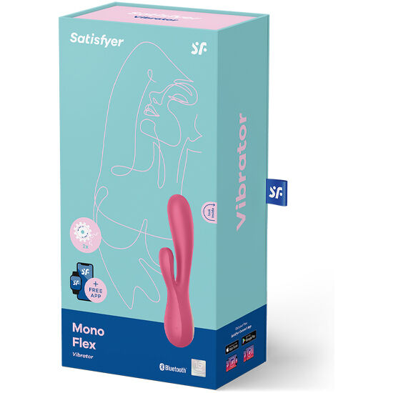 SATISFYER - MONO FLEX ROSE AVEC APPLICATION