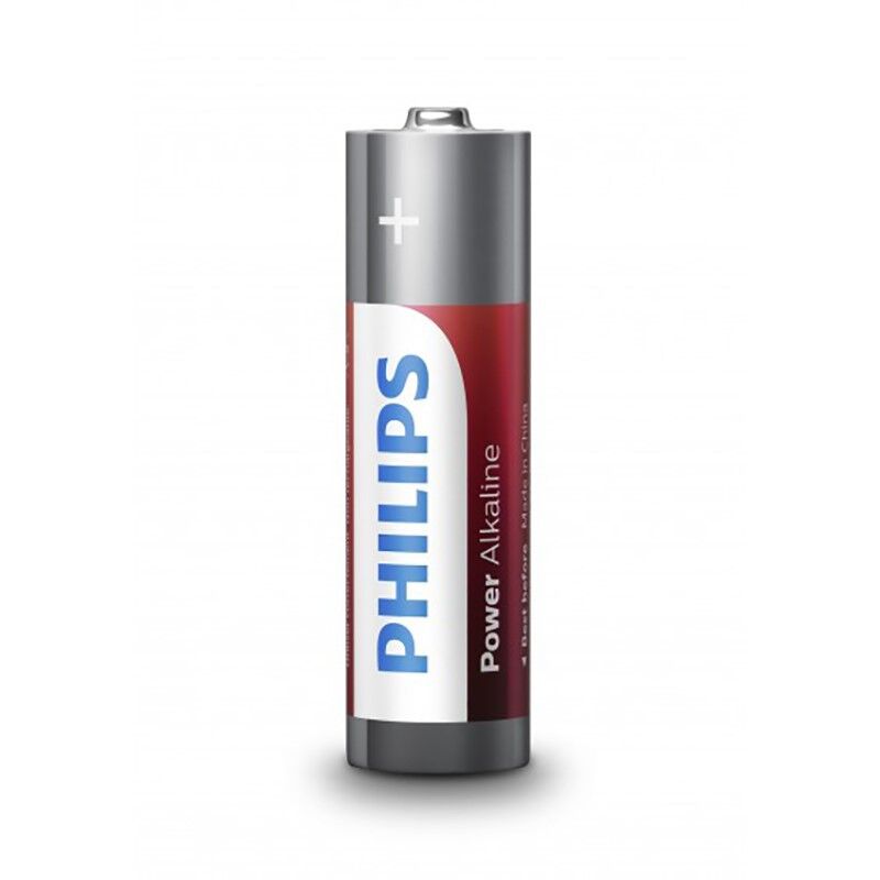 PHILIPS - Piles alcalines Power AA LR6 BLISTER * 4