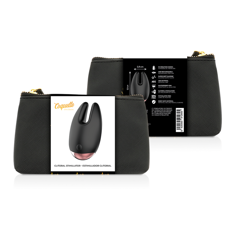 COQUETTE CHIC DESIRE - CLITORIAL STIMULATOR ZWART / GOUD