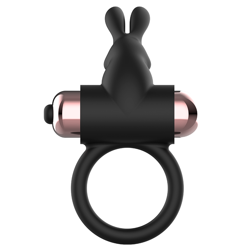 COQUETTE CHIC DESIRE - COCKRING AVEC VIBRATEUR NOIR/OR