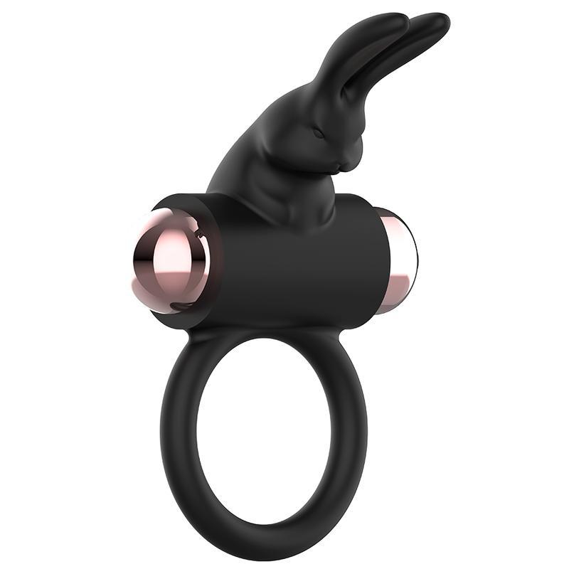 COQUETTE CHIC DESIRE - COCKRING AVEC VIBRATEUR NOIR/OR