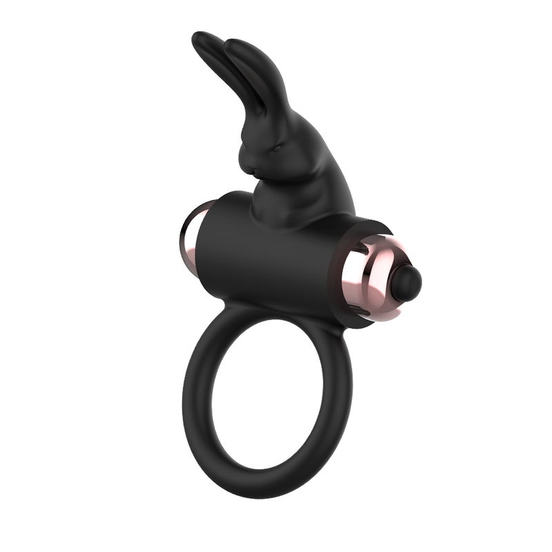 COQUETTE CHIC DESIRE - COCKRING AVEC VIBRATEUR NOIR/OR