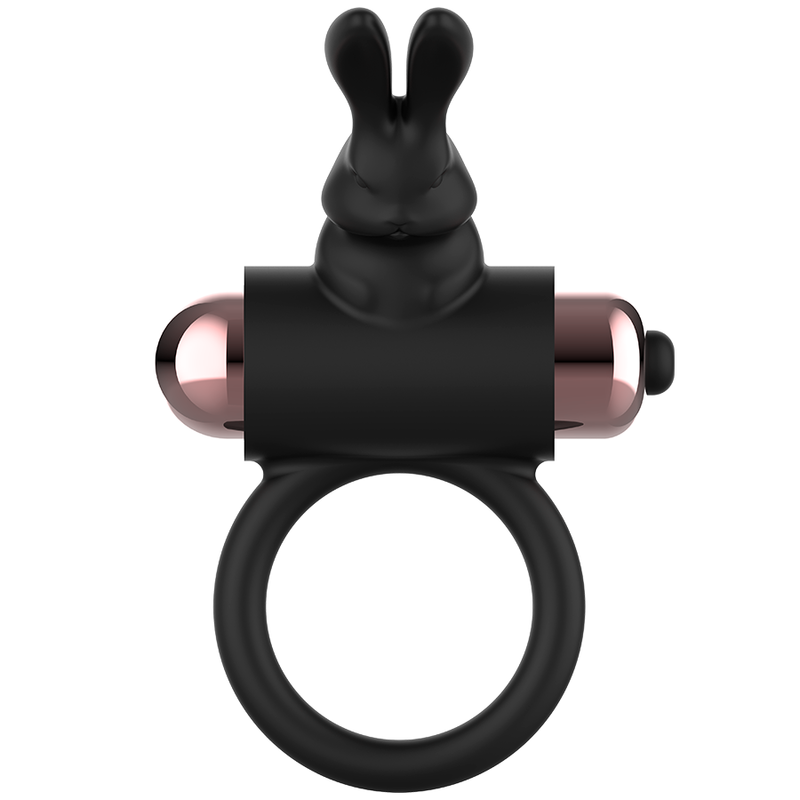 COQUETTE CHIC DESIRE - COCKRING AVEC VIBRATEUR NOIR/OR