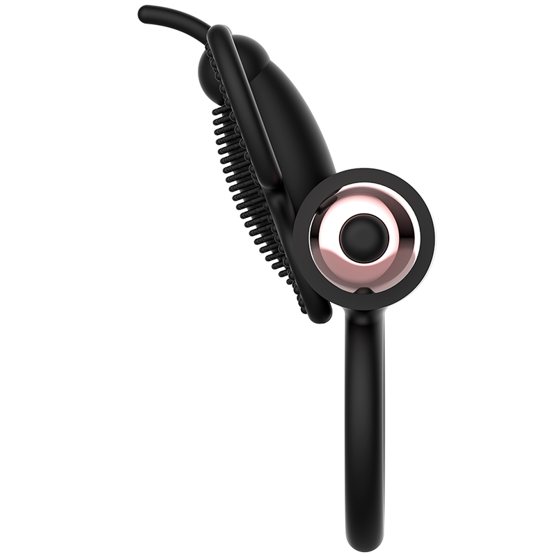 COQUETTE CHIC DESIRE - COCKRING PAPILLON AVEC VIBRATEUR NOIR/OR