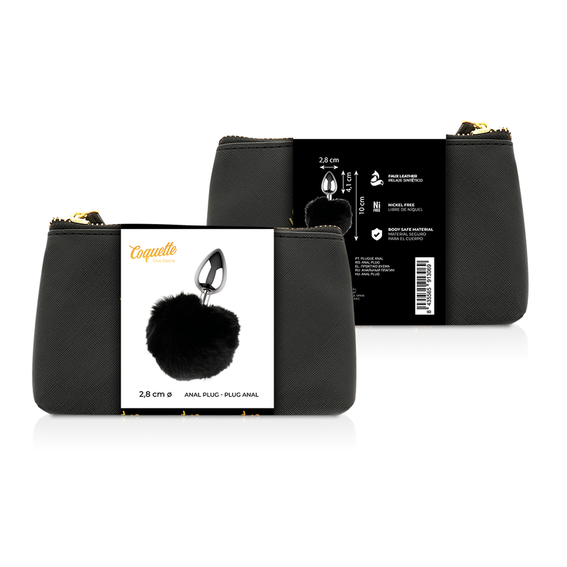 COQUETTE CHIC DESIRE - PLUG ANAL MÉTAL TAILLE L 2,8 X 4,1 CM