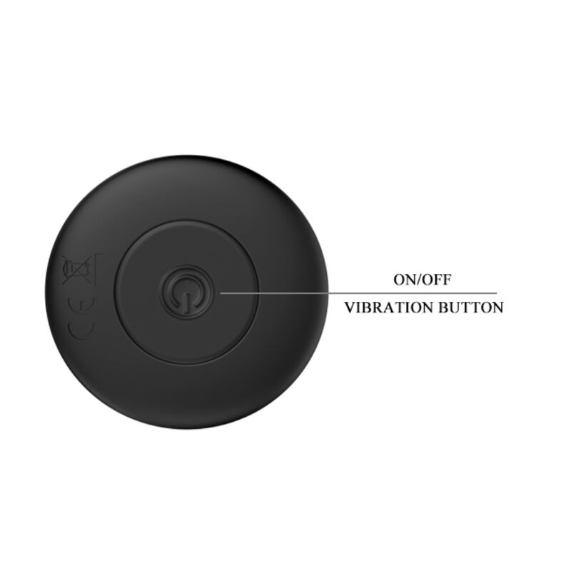 MR PLAY - OPLAADBARE ZWARTE VIBRATOR ANAAL PLUG