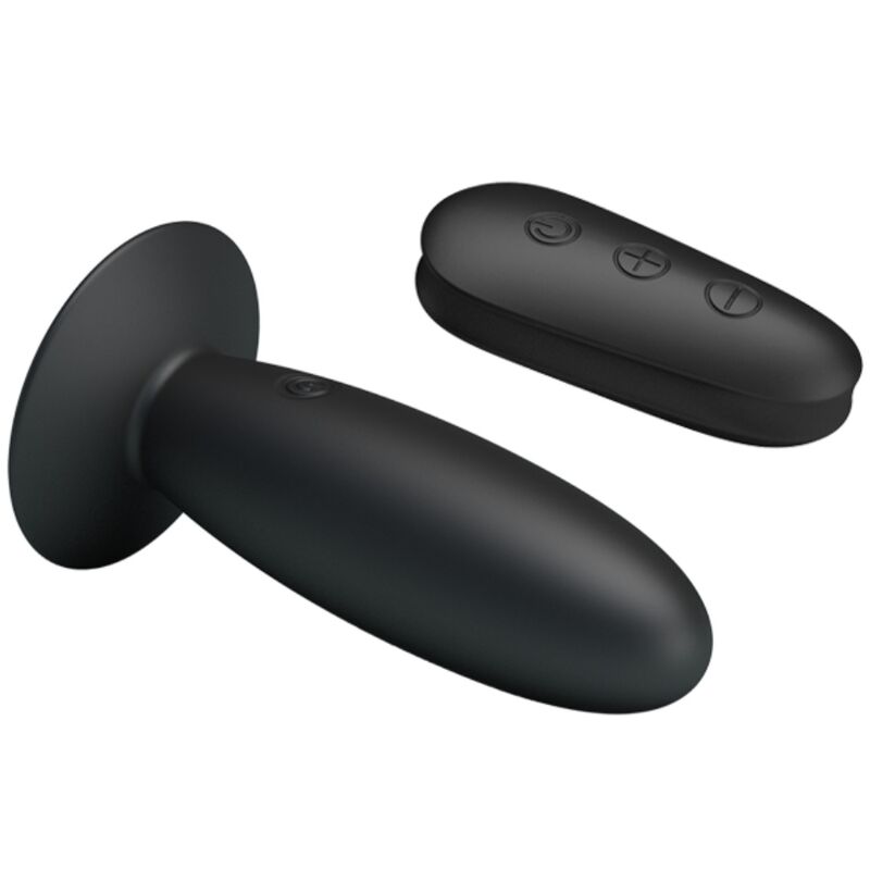 MR PLAY - PLUG ANAL AVEC VIBRATION, TÉLÉCOMMANDE NOIRE