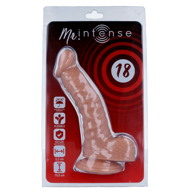 MR INTENSE - 18 PÉNIS RÉALISTES 19,8 CM -O- 3,2 CM