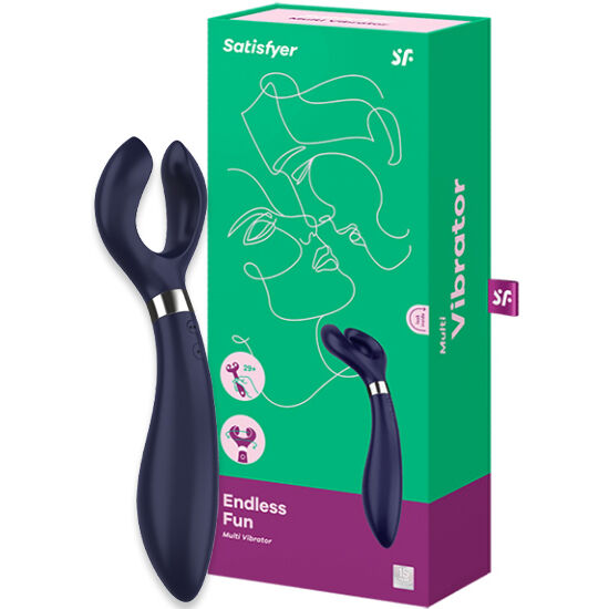 SATISFYER - EINDELOOS PLEZIER MULTI VIBRATOR 3 ZWART