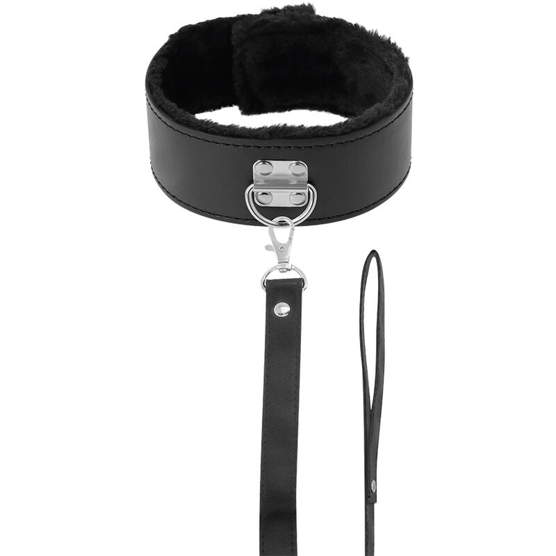DARKNESS - GEVOERDE KETTING MET TITANIUM KETTING