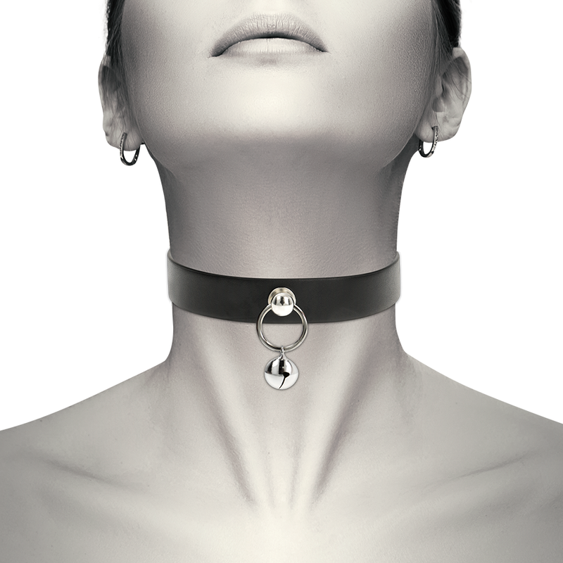 COQUETTE CHIC DESIRE - VEGAN LEDEREN KETTING DAMES ACCESSOIRE RAMMELAAR/HOEPEL