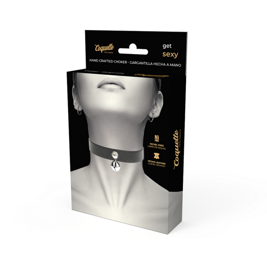 COQUETTE CHIC DESIRE - VEGAN LEATHER NECKLACE FOR WOMEN RATTLE ACCESSORIES