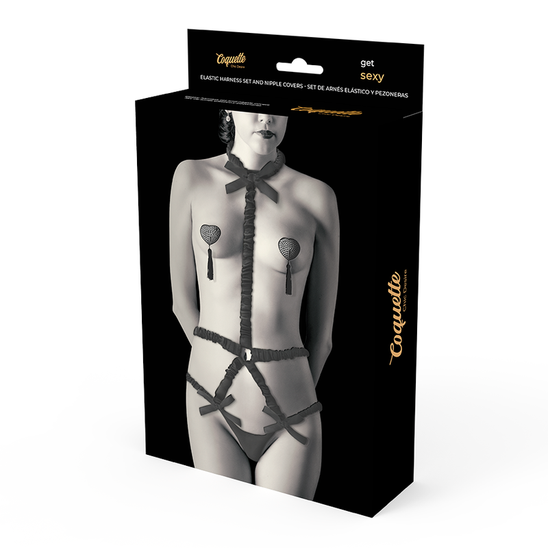 COQUETTE CHIC DESIRE - LINGERIESET MET DELUXE TEPELBEDEKKERS