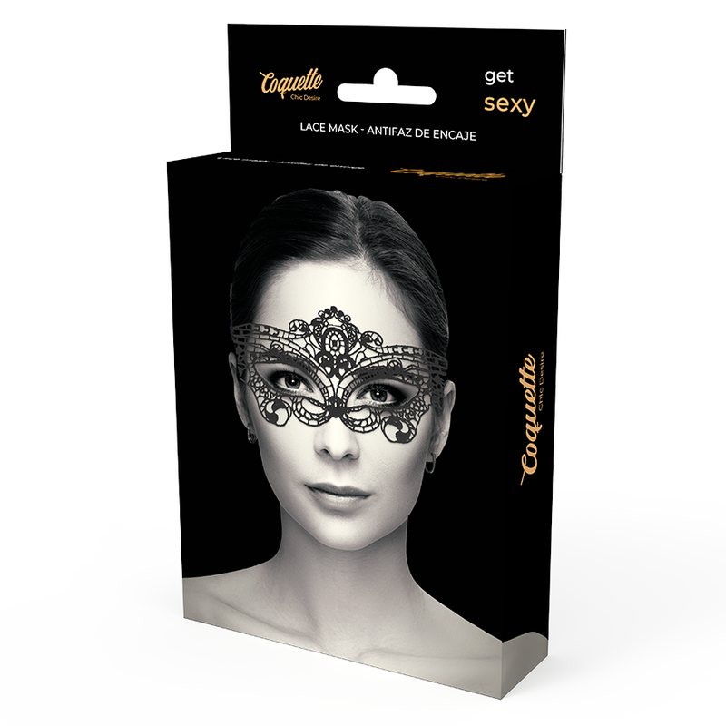COQUETTE CHIC DESIRE - MASQUE EN FINE DENTELLE NOIRE