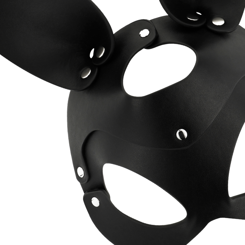 COQUETTE CHIC DESIRE - VEGAN LEDEREN MASKER MET KONIJNENOREN