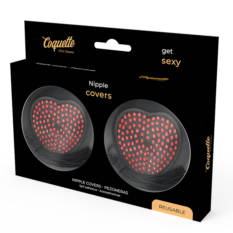 COQUETTE CHIC DESIRE - ROOD/ZWARTE TEPELBEKLEDING
