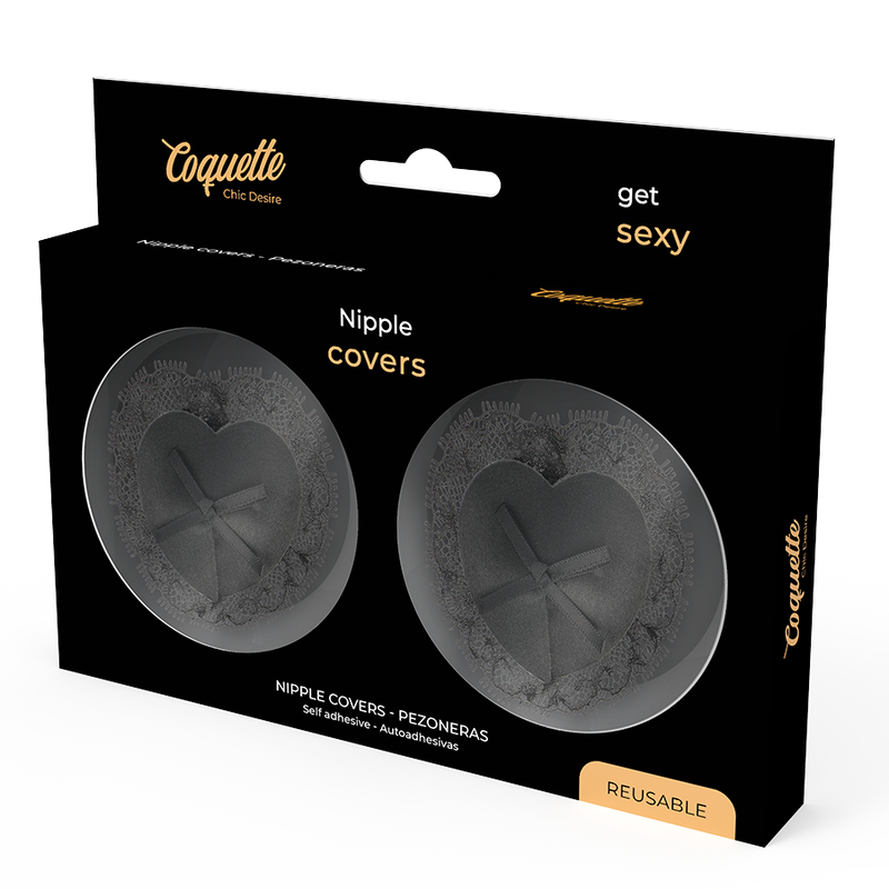 COQUETTE CHIC DESIRE - ZWARTE KANTEN TEPELBEKLEDING