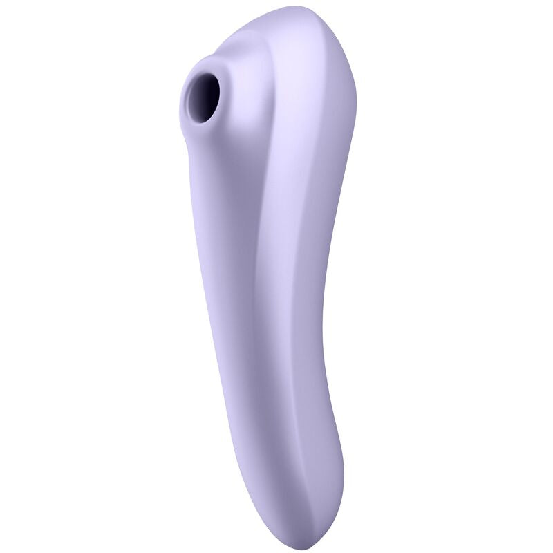 SATISFYER - VIBRATEUR À IMPULSION D'AIR DOUBLE PLAISIR MAUVE