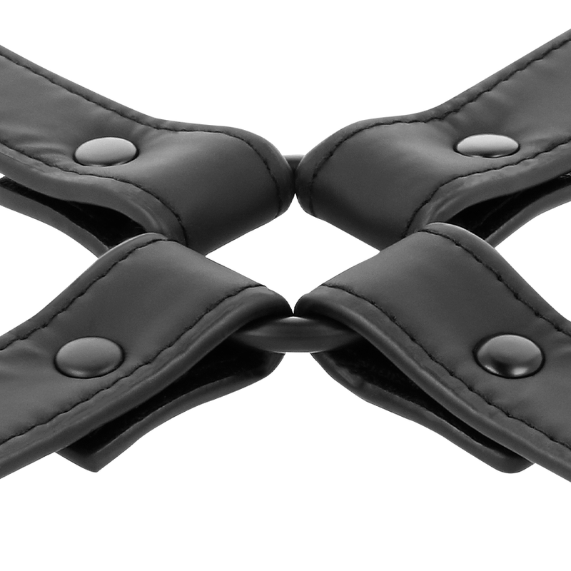 FETISH SUBMISSIVE - VEGAN LEATHER HANDCUFF CONNECTOR