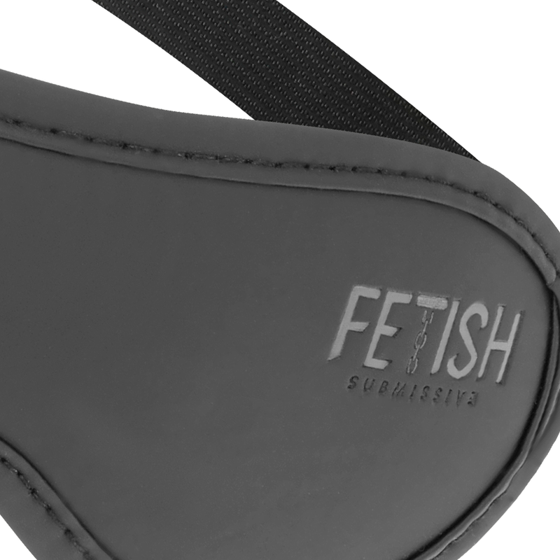 FETISH SUBMISSIVE - VEGAN LEDEREN MASKER II MET NOPREEN VOERING