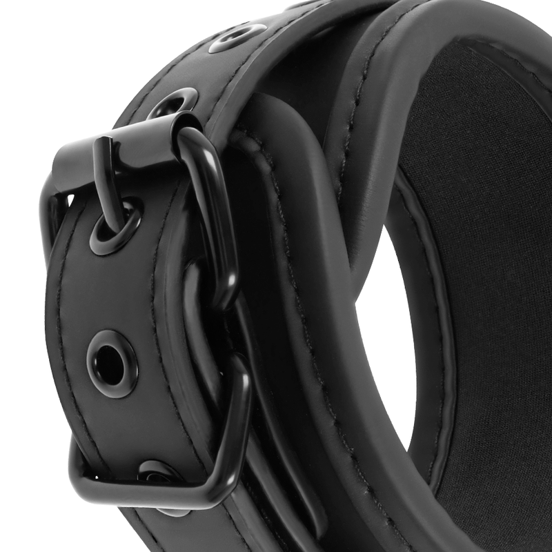 FETISH SUBMISSIVE - ENSEMBLE DE MENOTTES ET CRAVATES AVEC DOUBLURE EN NOPRÈNE