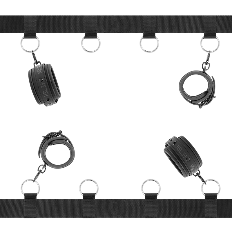 FETISH SUBMISSIVE - LUXURY BED BAND SET WITH NOPRENE LINING