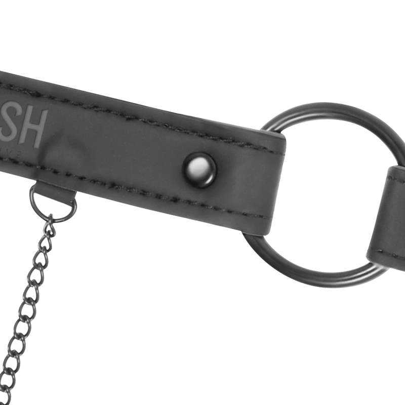 FÉTICHISME SOUMIS - ANNEAU BÂILLON AVEC PINCES À TÉTONS