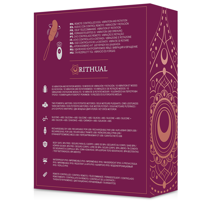 RITHUAL - SYSTÈME DE COMMANDE À DISTANCE ESHA EGG ROTATION + VIBRATION