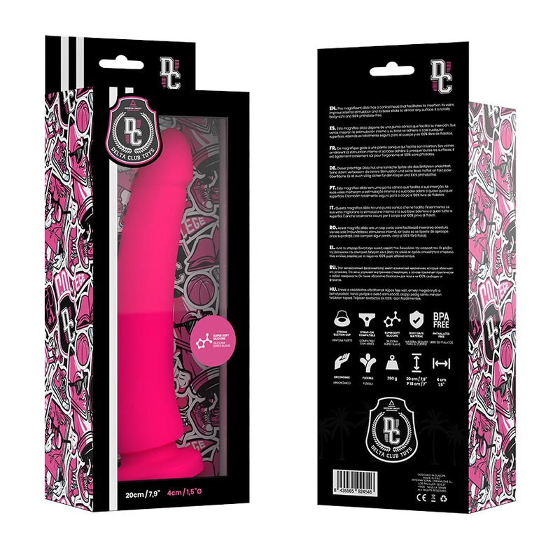 DELTA CLUB - TOYS GODE ROSE SILICONE MÉDICAL 20 CM -O- 4 CM