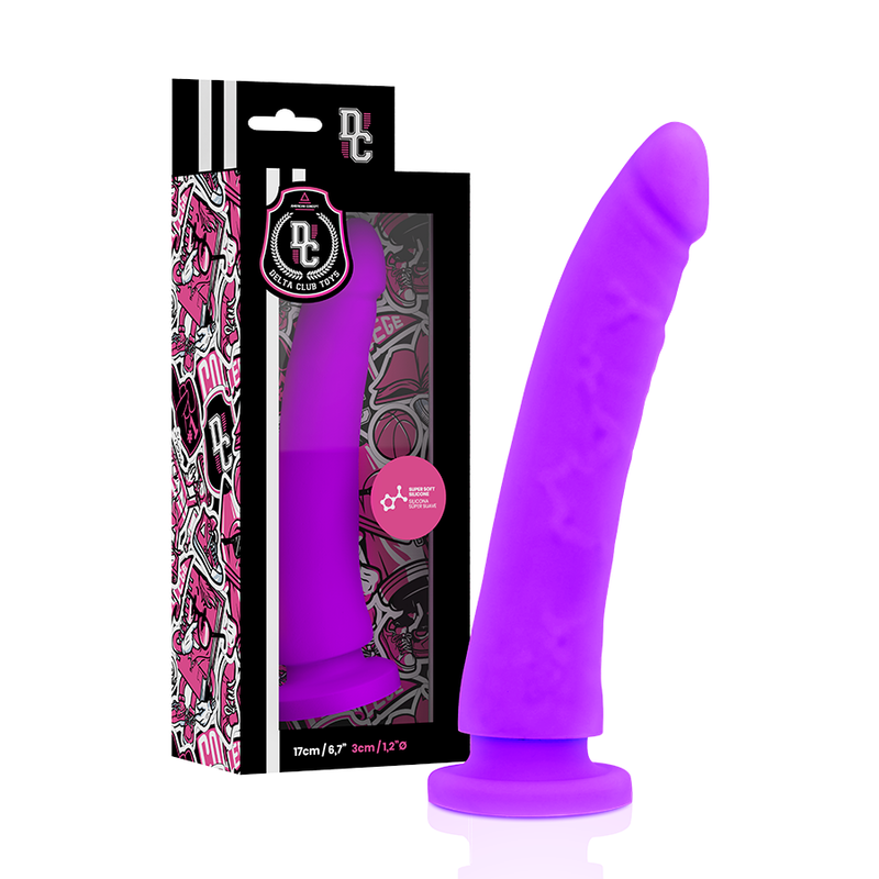 DELTA CLUB - SPEELGOED HARNAS + DONG PAARS SILICONEN 17 CM -O- 3 CM