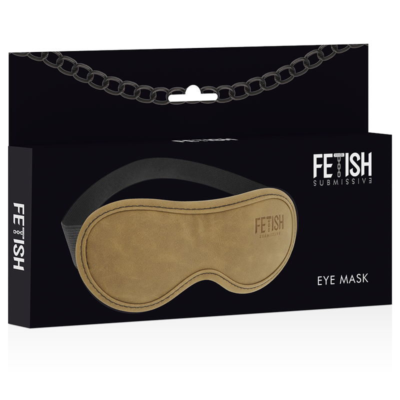 FETISH SUBMISSIVE ORIGIN - VEGAN LEDEREN MASKER MET NEOPREEN VOERING