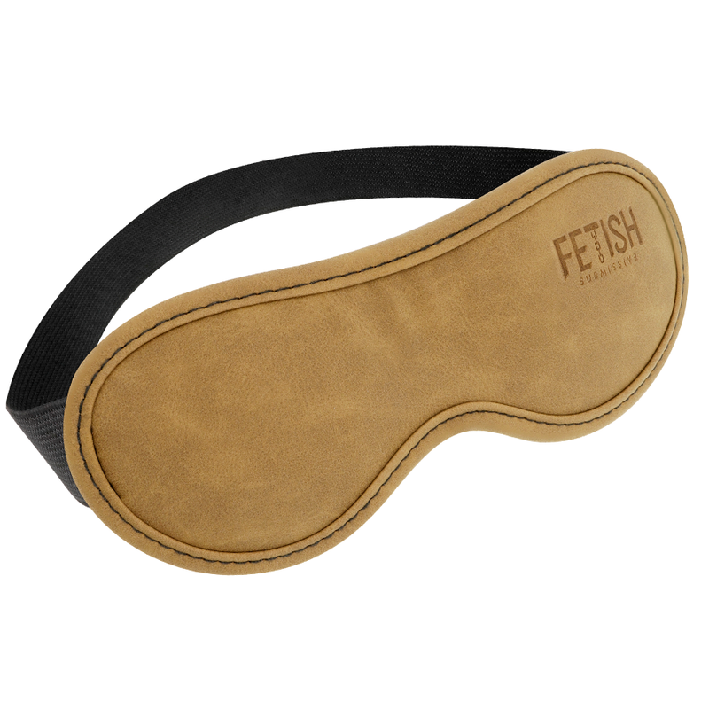 FETISH SUBMISSIVE ORIGIN - VEGAN LEDEREN MASKER MET NEOPREEN VOERING