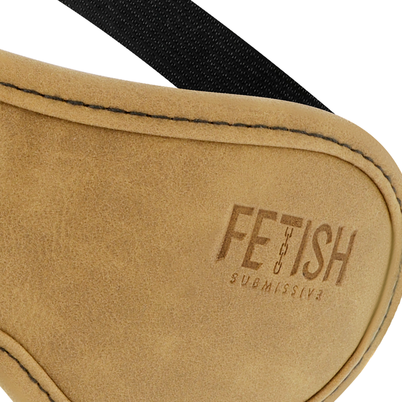 FETISH SUBMISSIVE ORIGIN - VEGAN LEDEREN MASKER MET NEOPREEN VOERING